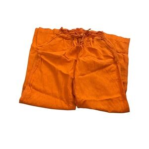 Ci Sono Drawstring Orange Size Medium Wide Leg Pants